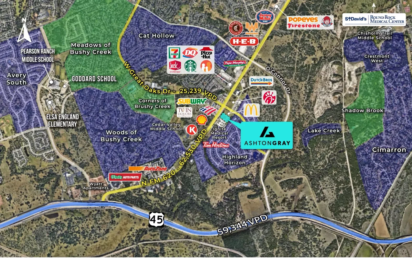 Commercial property AG Round Rock in ,  by Ashton Gray Development