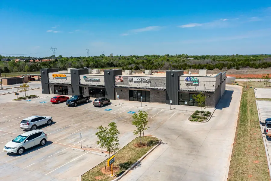 Aerial View of Completed Medical Retail Facility