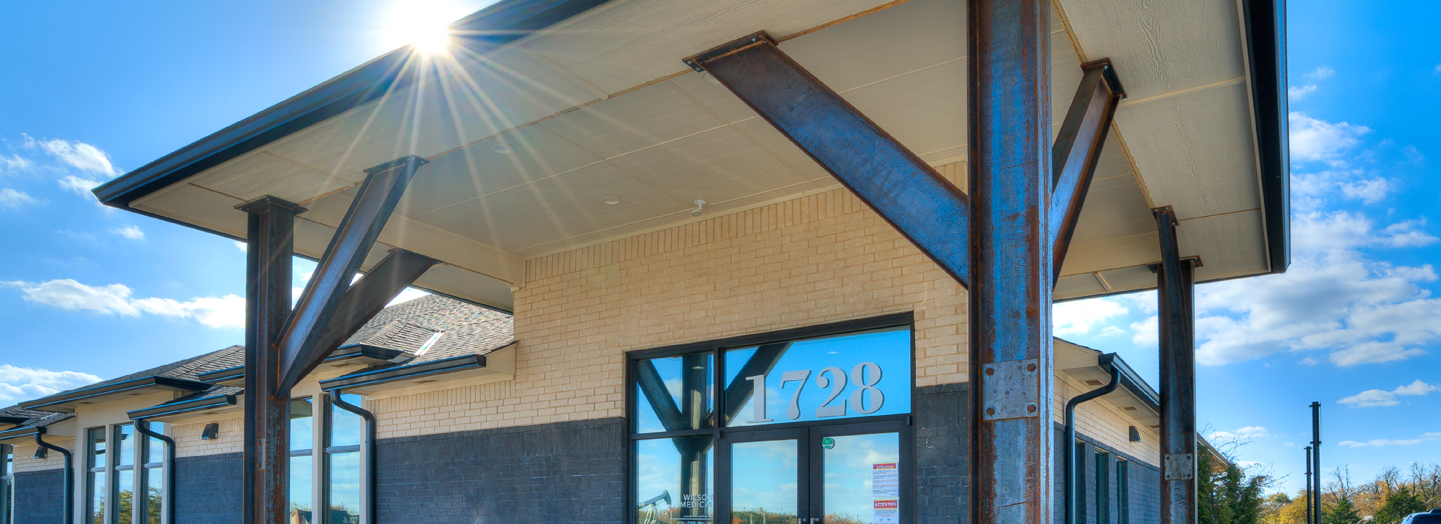 entrance of a medical building